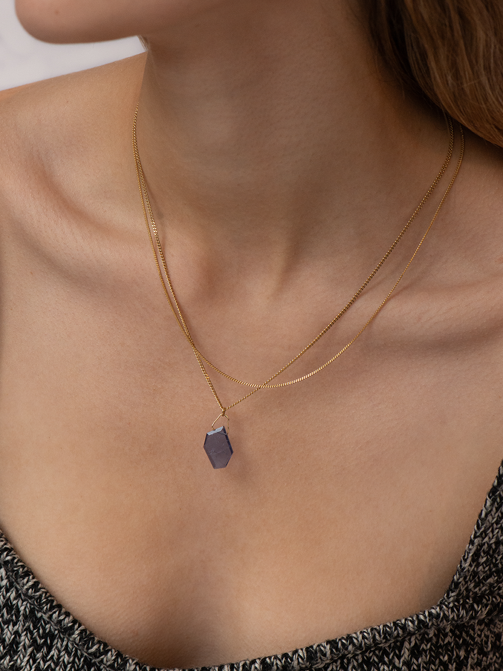Light me up - Iolite | Gold Plated Silver