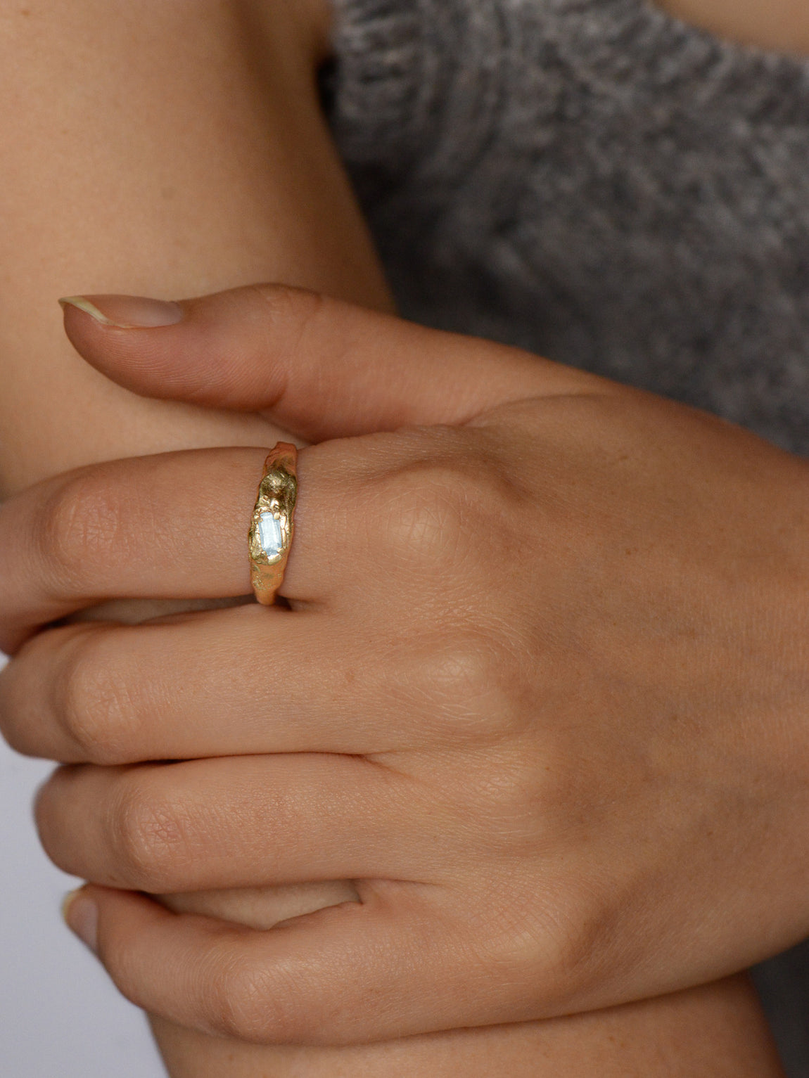 Addicted - Sky Blue Topaz | Gold Plated Silver
