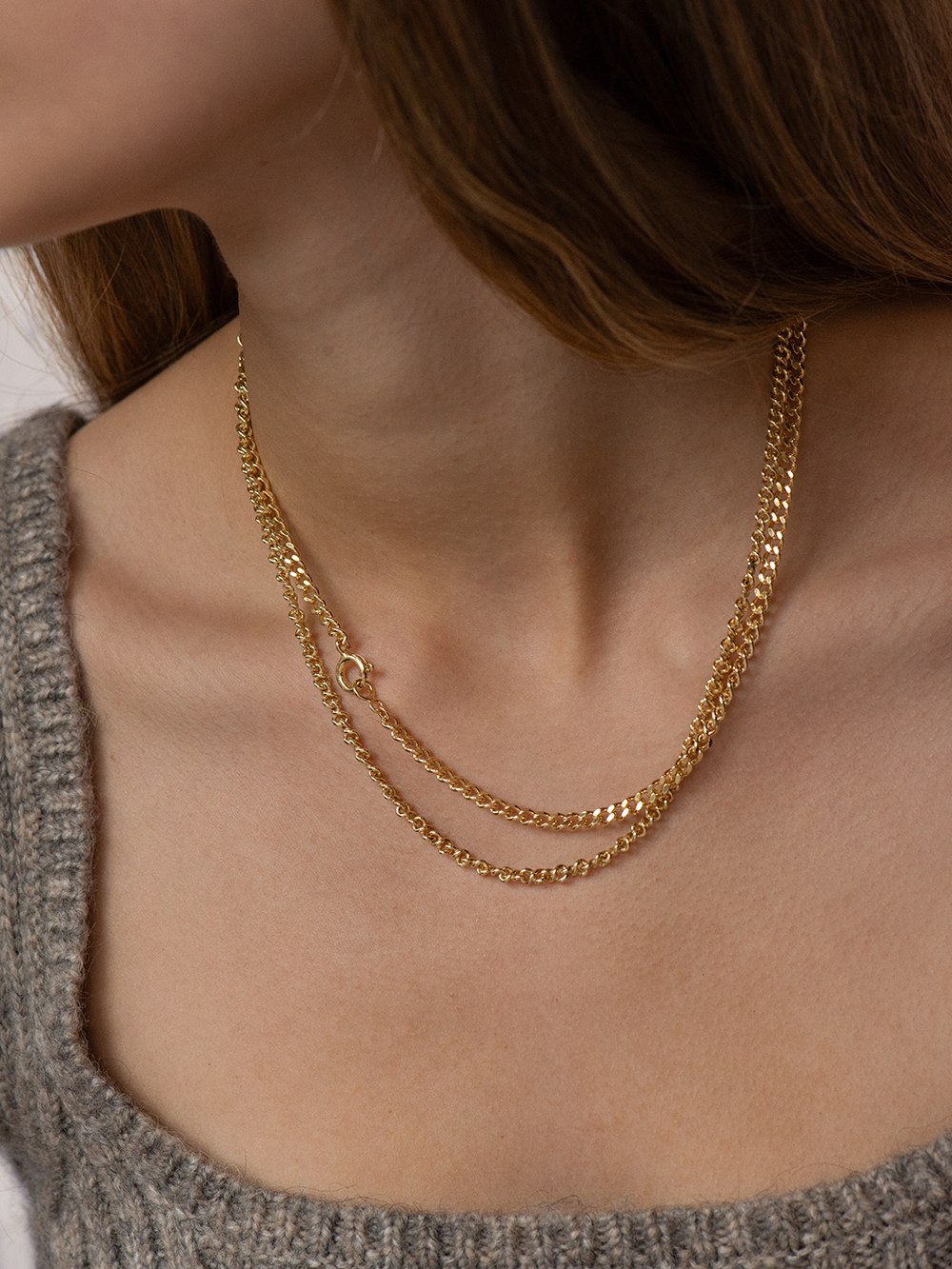 Second skin 3.8 mm | Gold Plated Silver