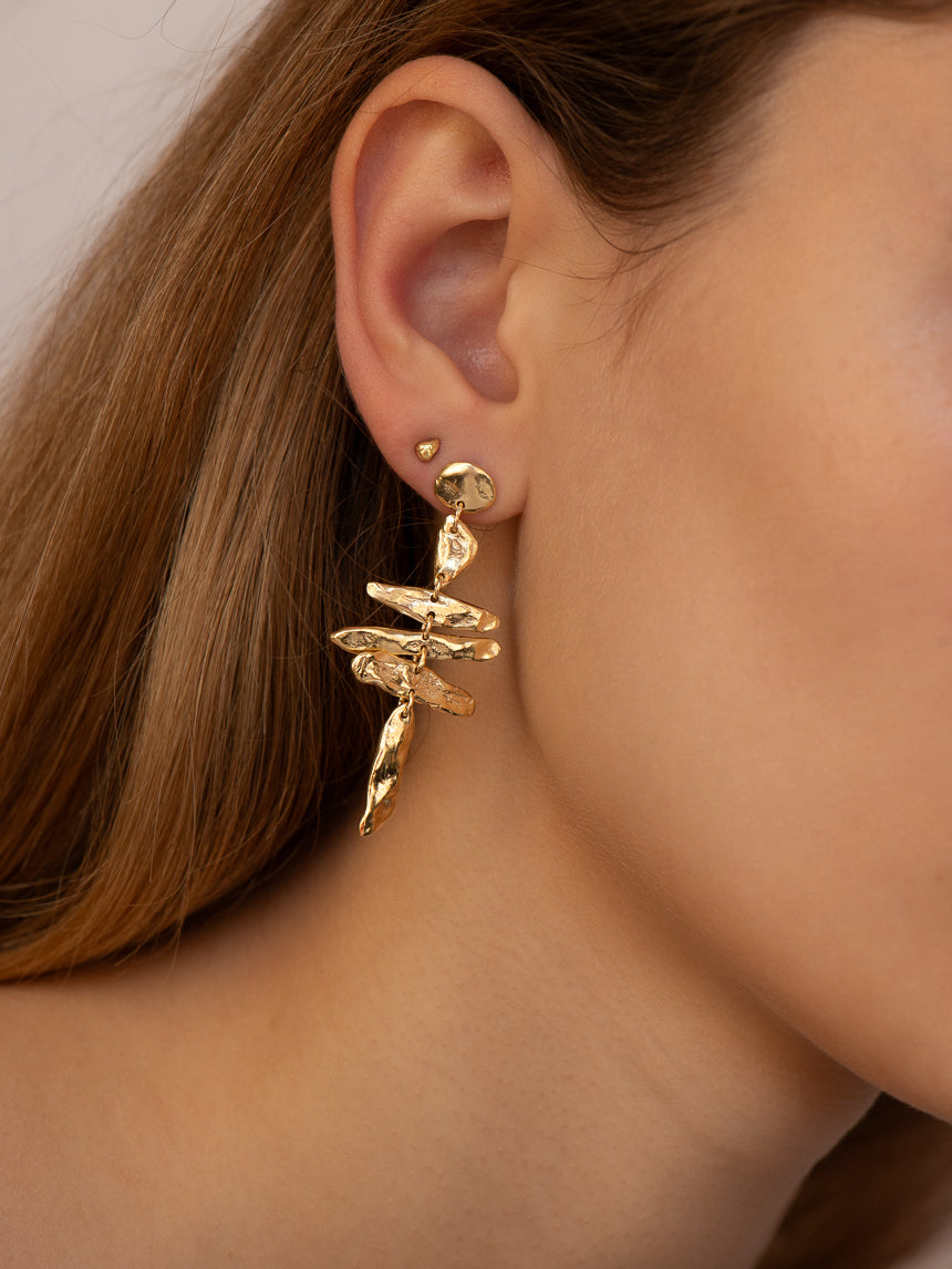 Night bird | Gold Plated Silver