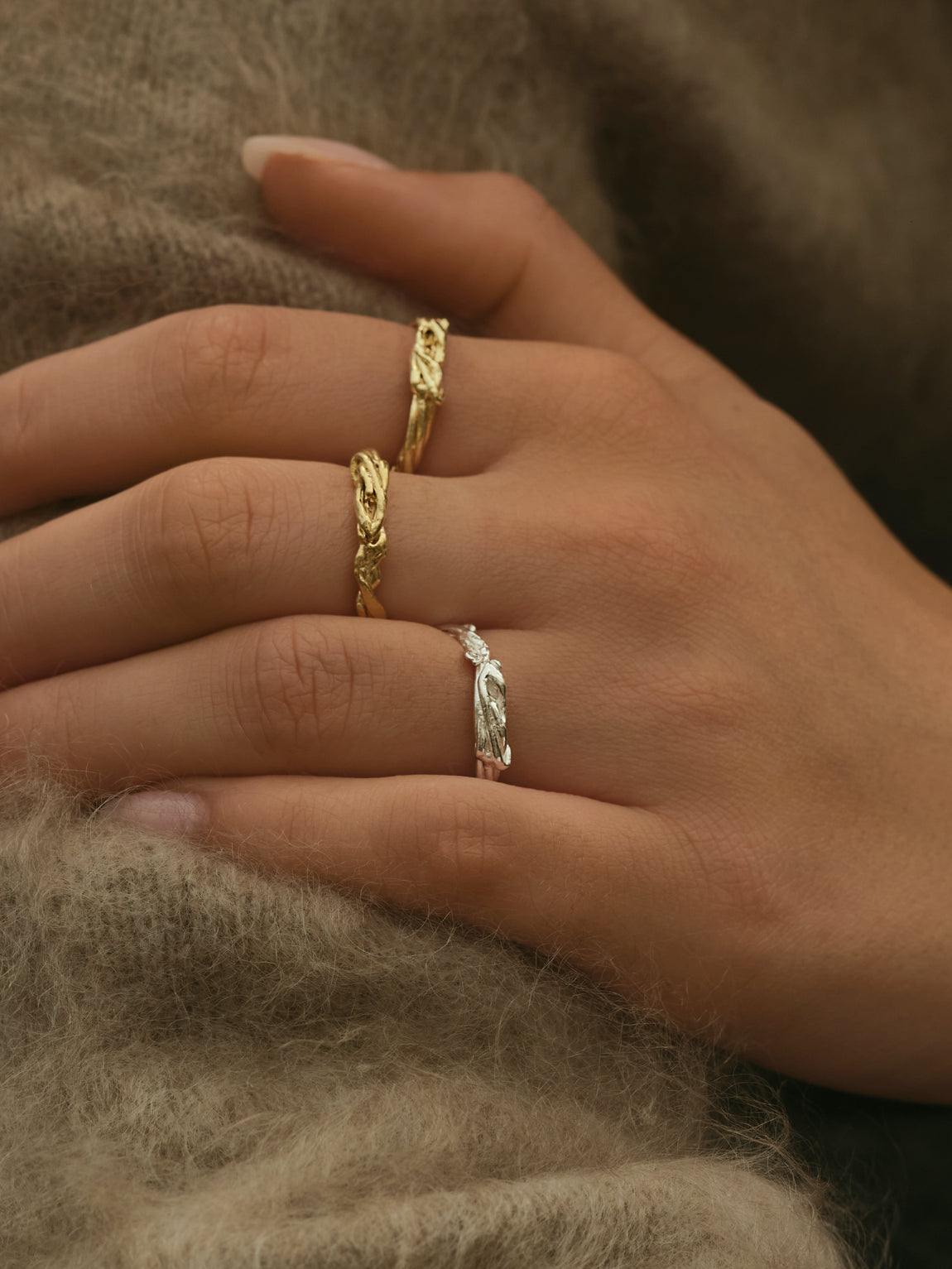 No letting go | Gold Plated Silver