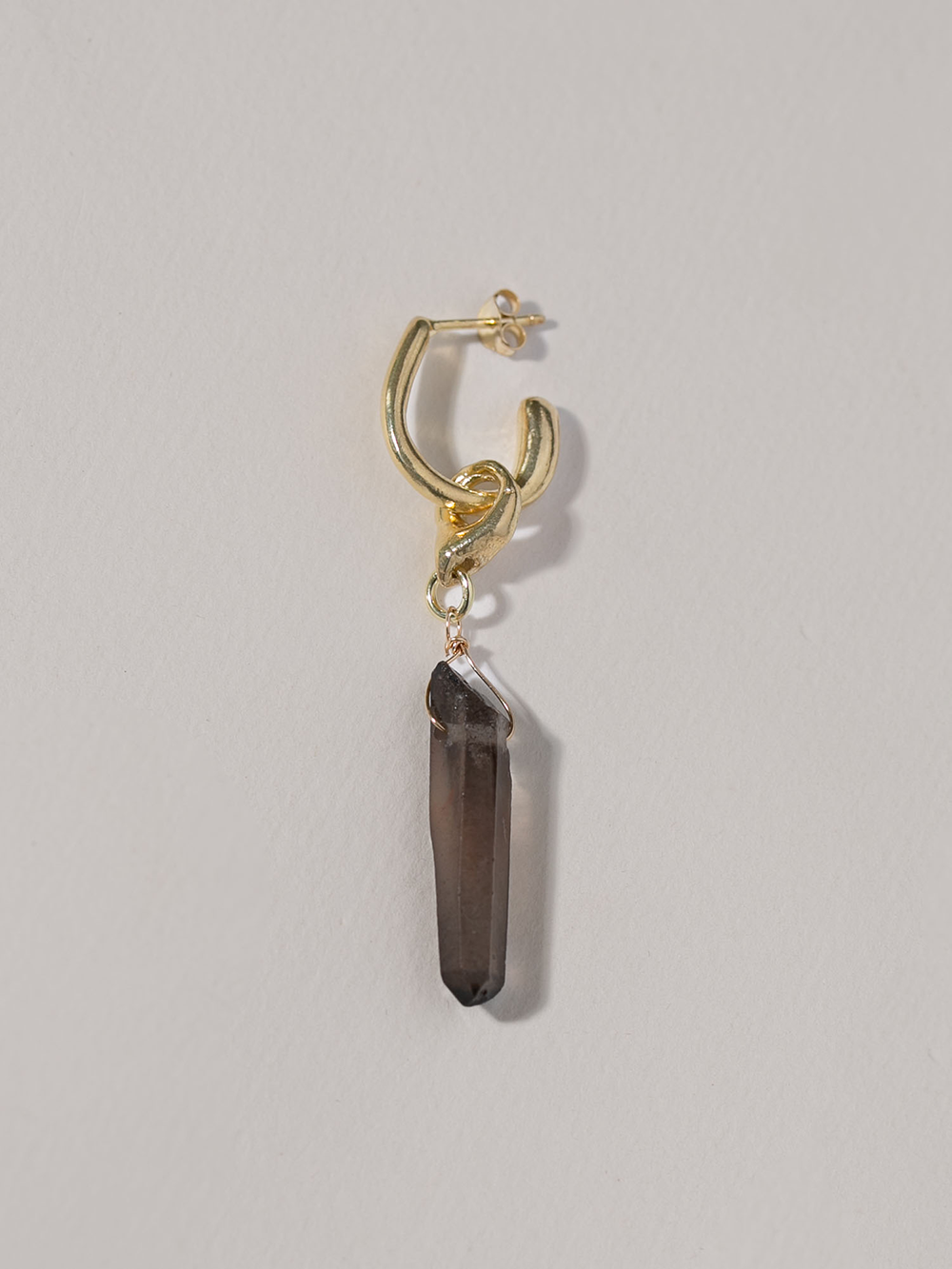 Raw - Smokey Quartz | 14K Gold Plated