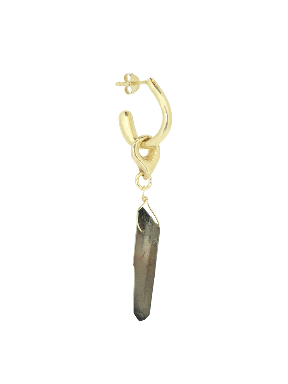 Raw - Smokey Quartz | 14K Gold Plated