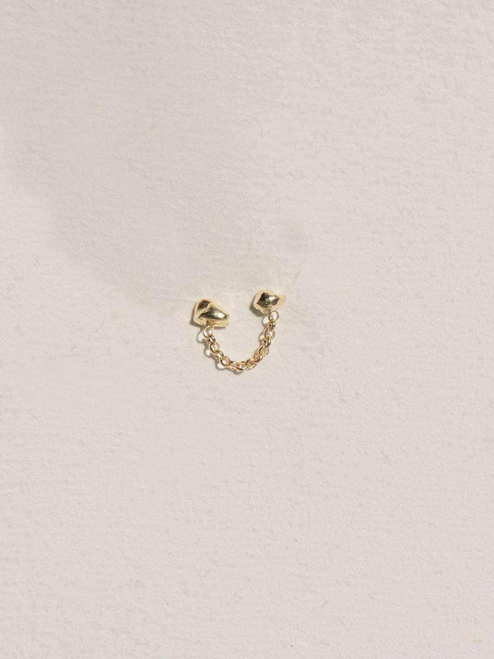 Raw double chain | Gold Plated Silver