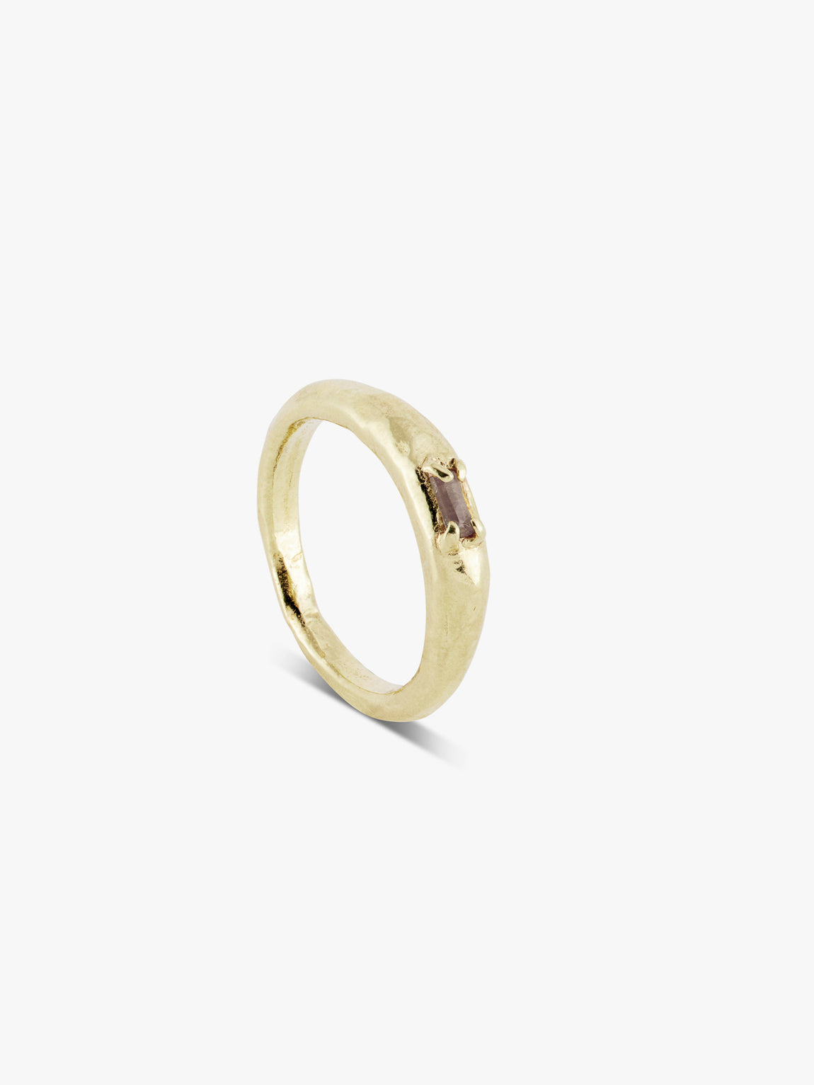 River - Smokey Quartz | Gold Plated Silver