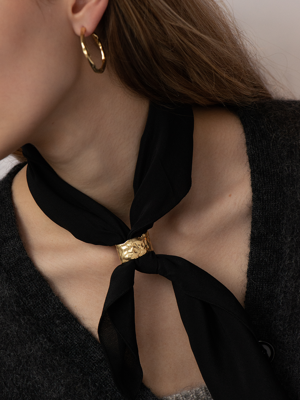 Scarf jewel | Gold
