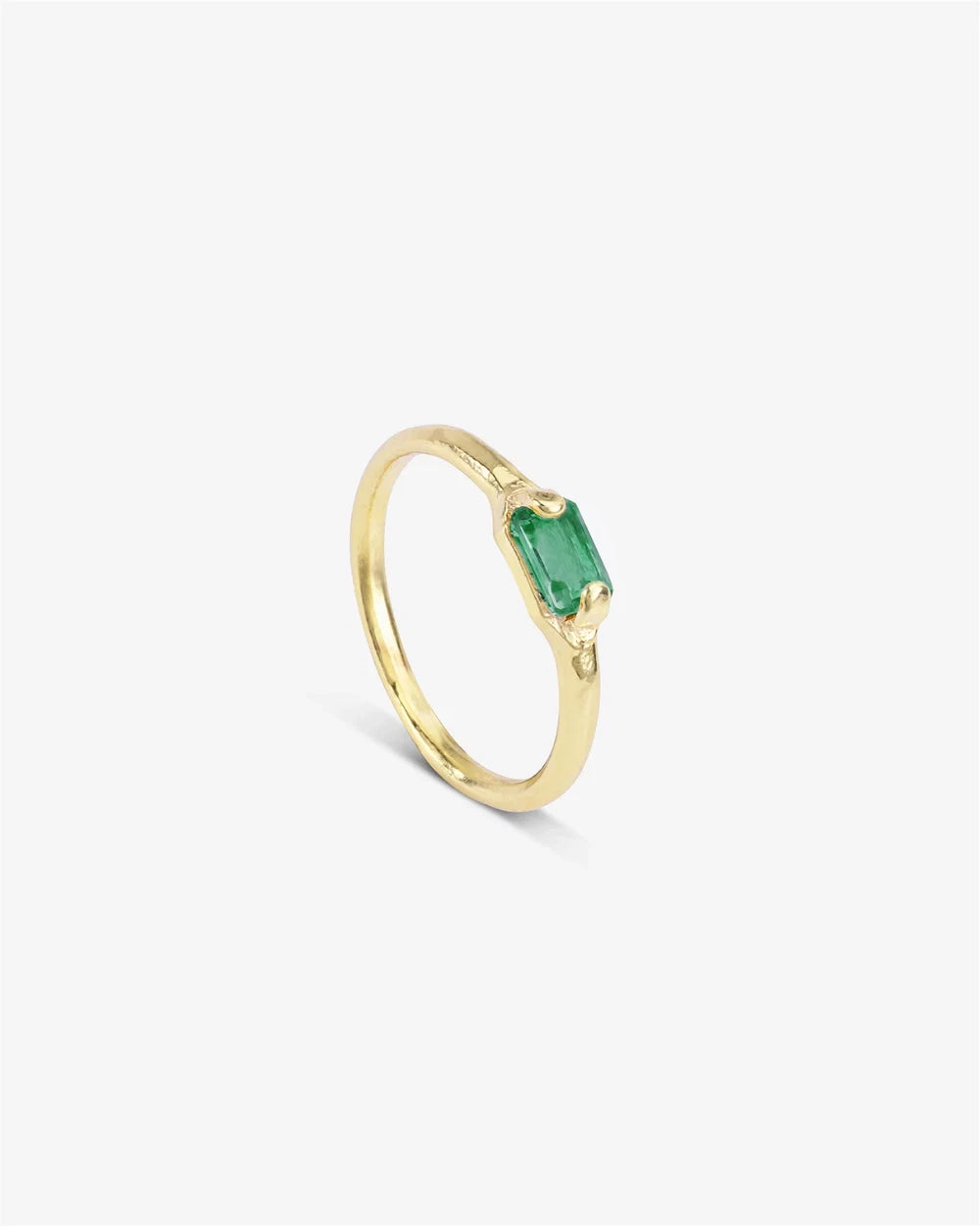 Shining - Green Onyx | Gold Plated Silver