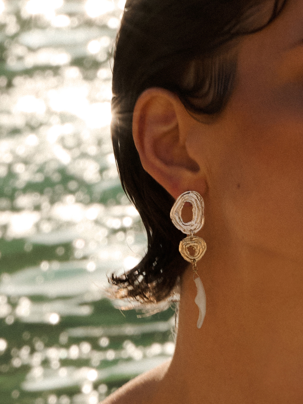 Summer city | Gold Plated Silver