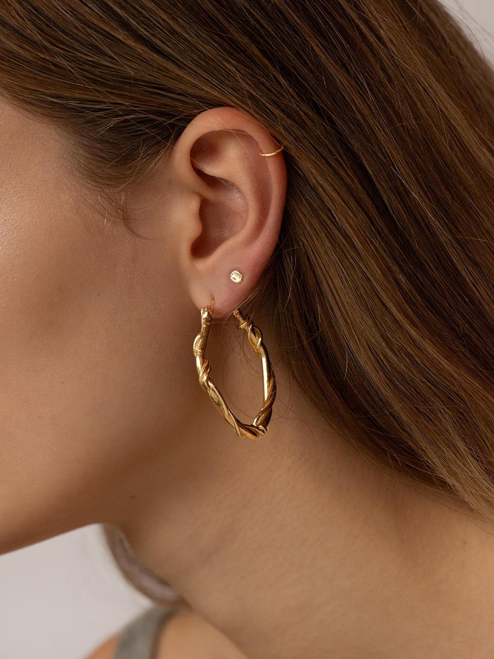 Threading you | Gold Plated Silver