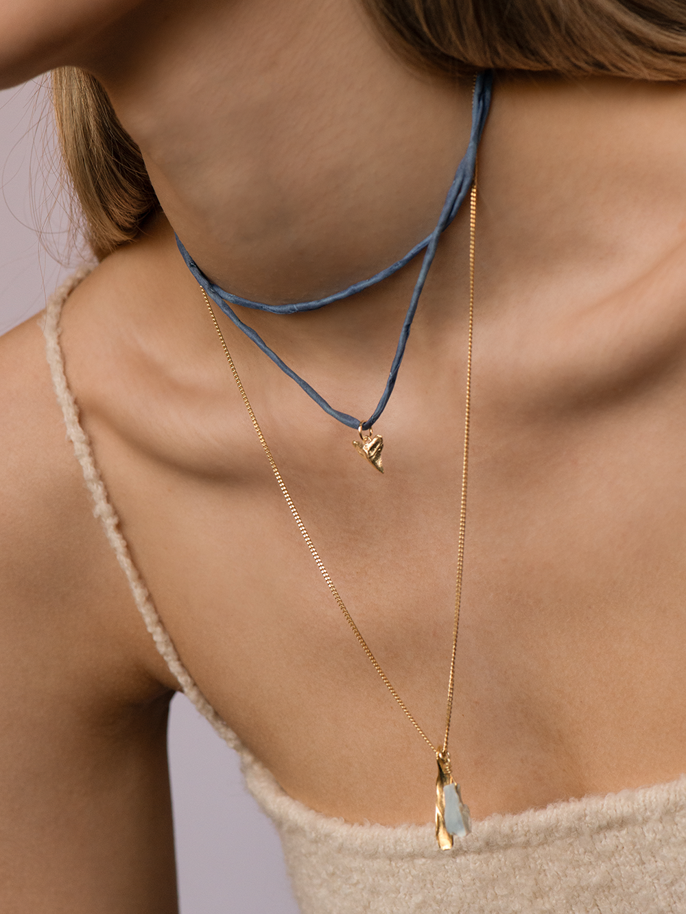 Together - Blue Opal | Gold Plated Silver