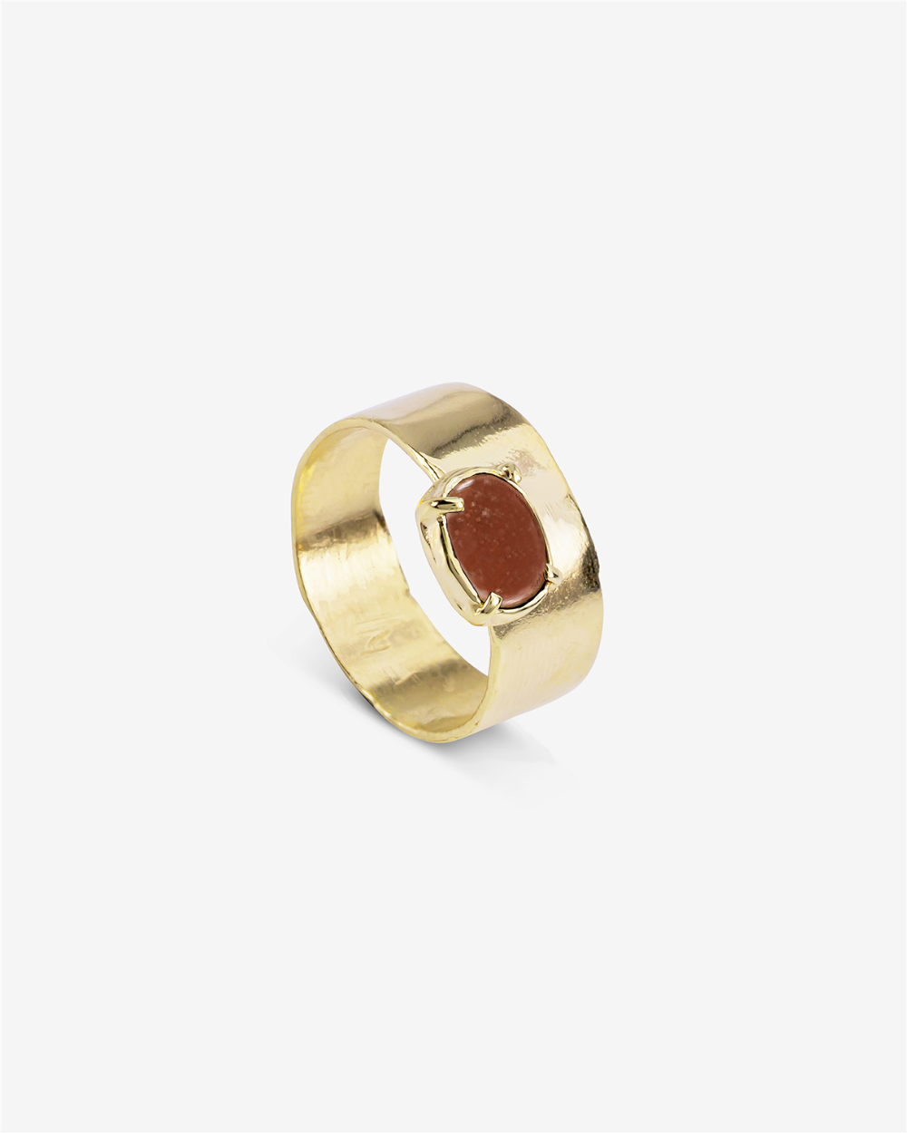 Wild fire - Red Jasper | Gold Plated Silver