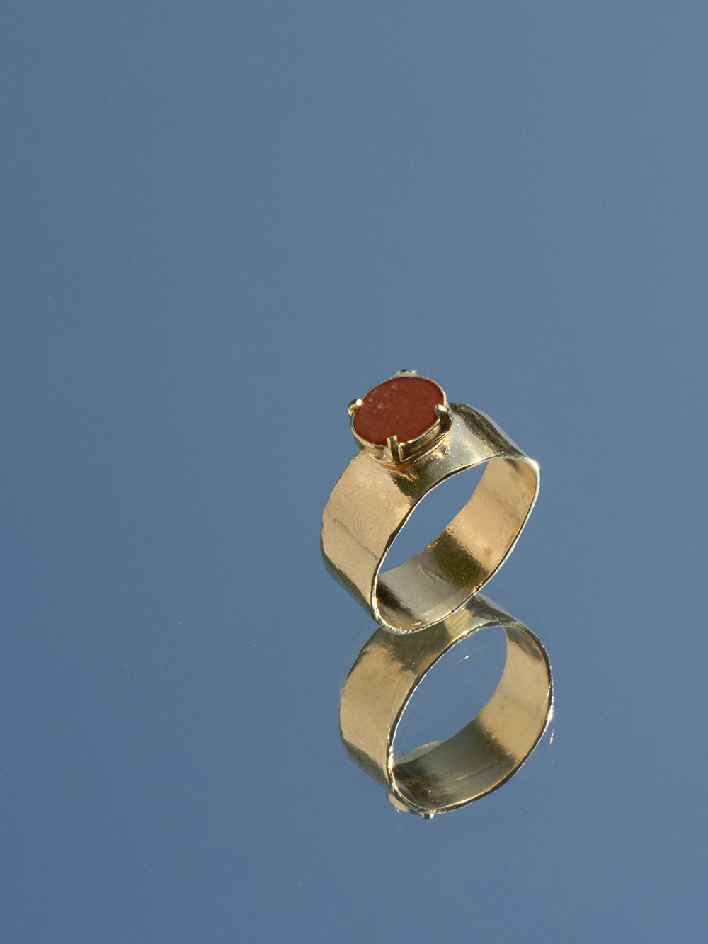 Wild fire - Red Jasper | Gold Plated Silver