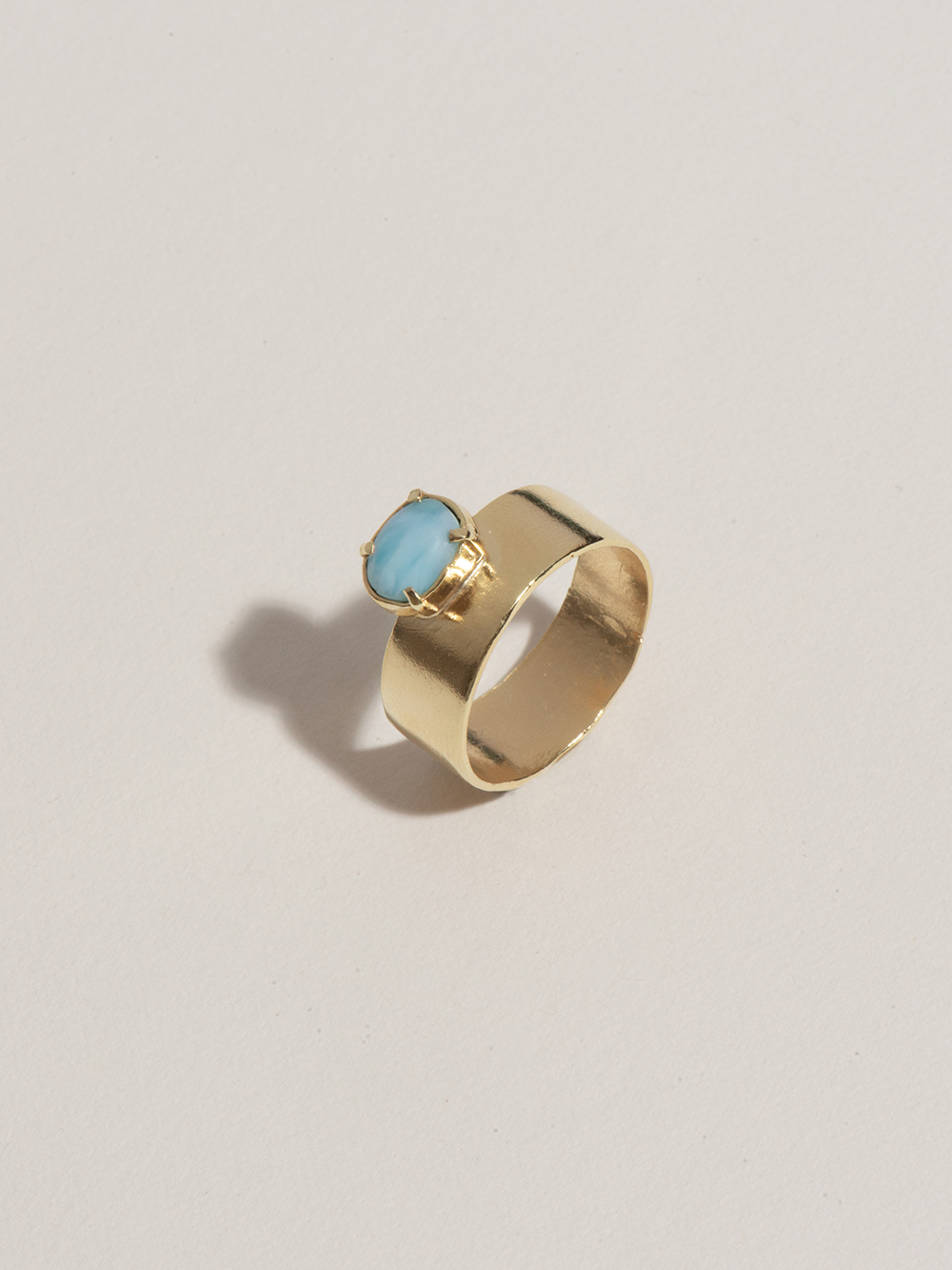 Wild fire - Larimar | Gold Plated Silver