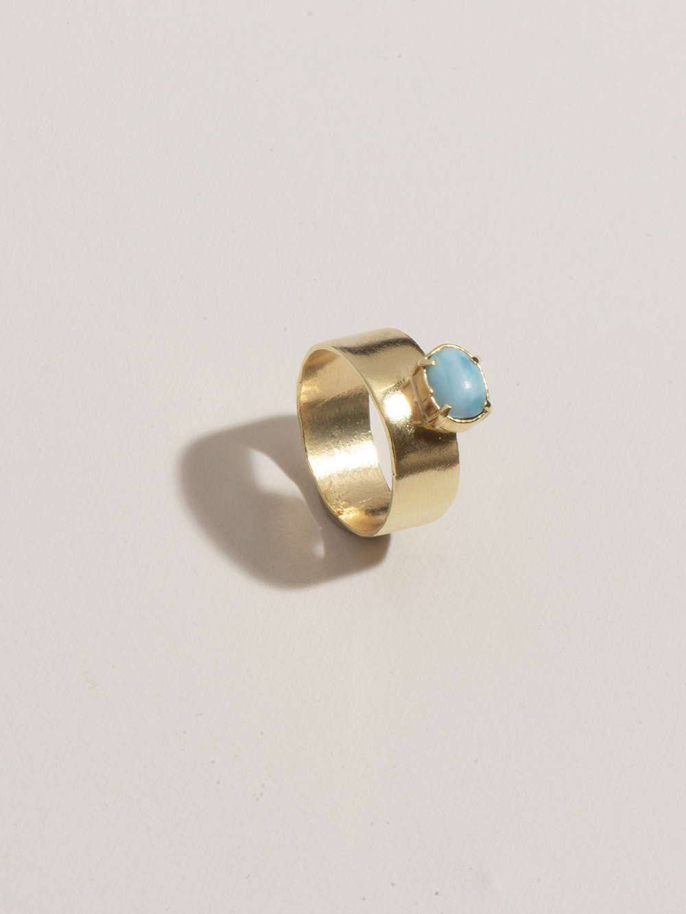 Wild fire - Larimar | Gold Plated Silver