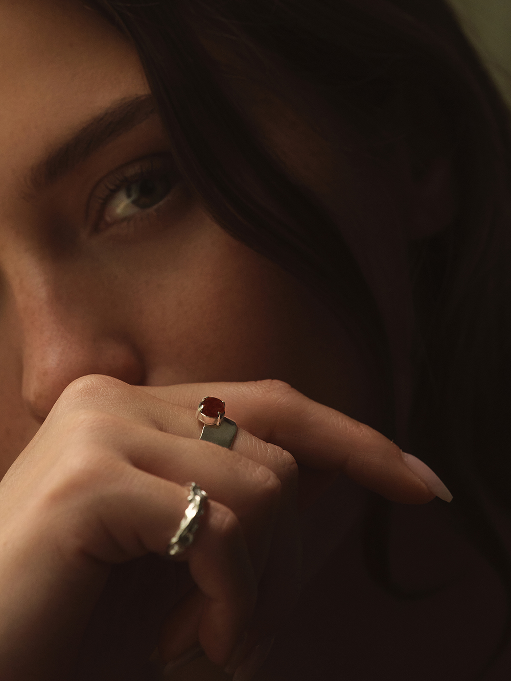 Wild fire - Red Jasper | Gold Plated Silver