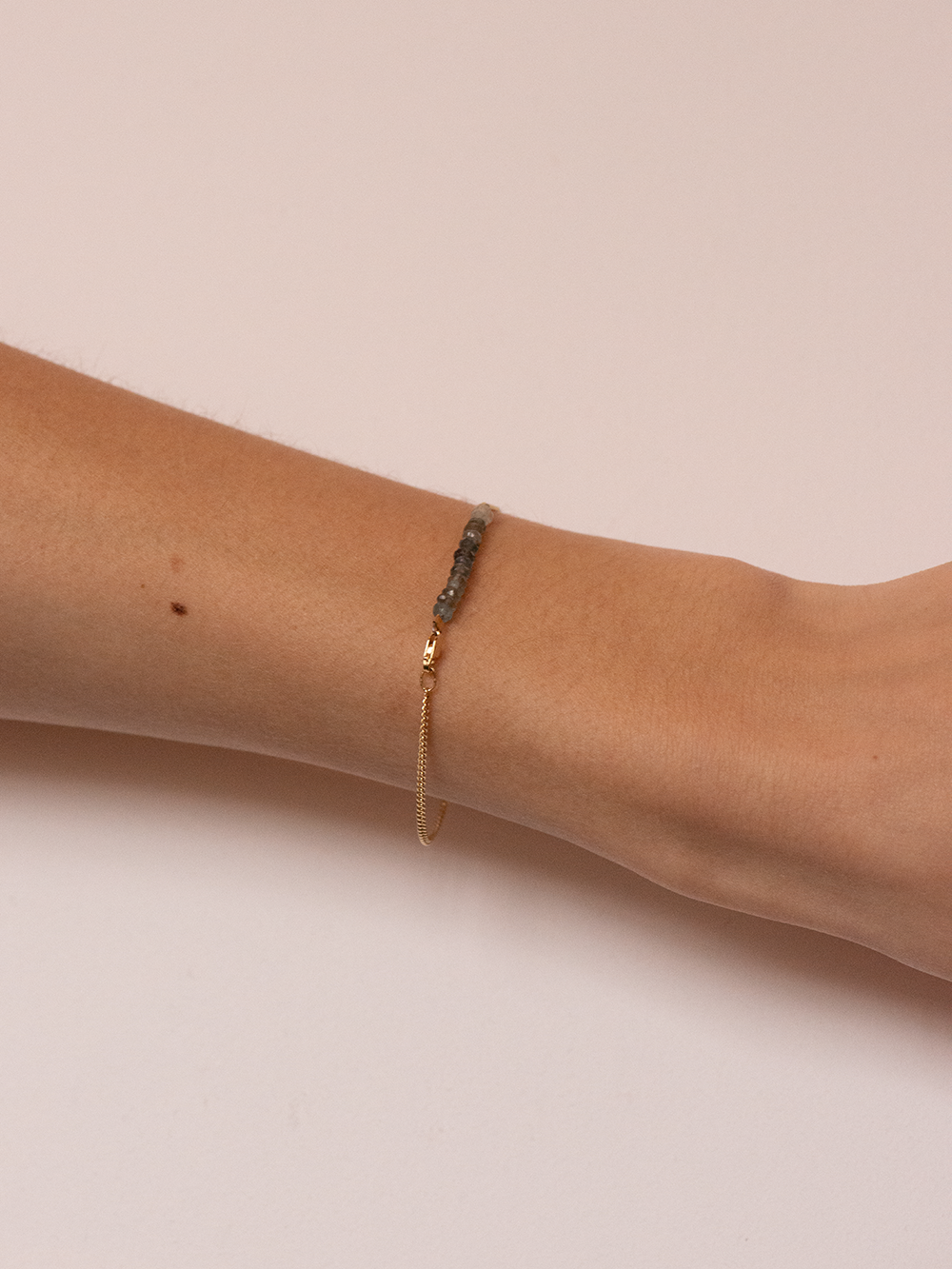 Drift away - Moss Aquamarine | Gold Plated Silver