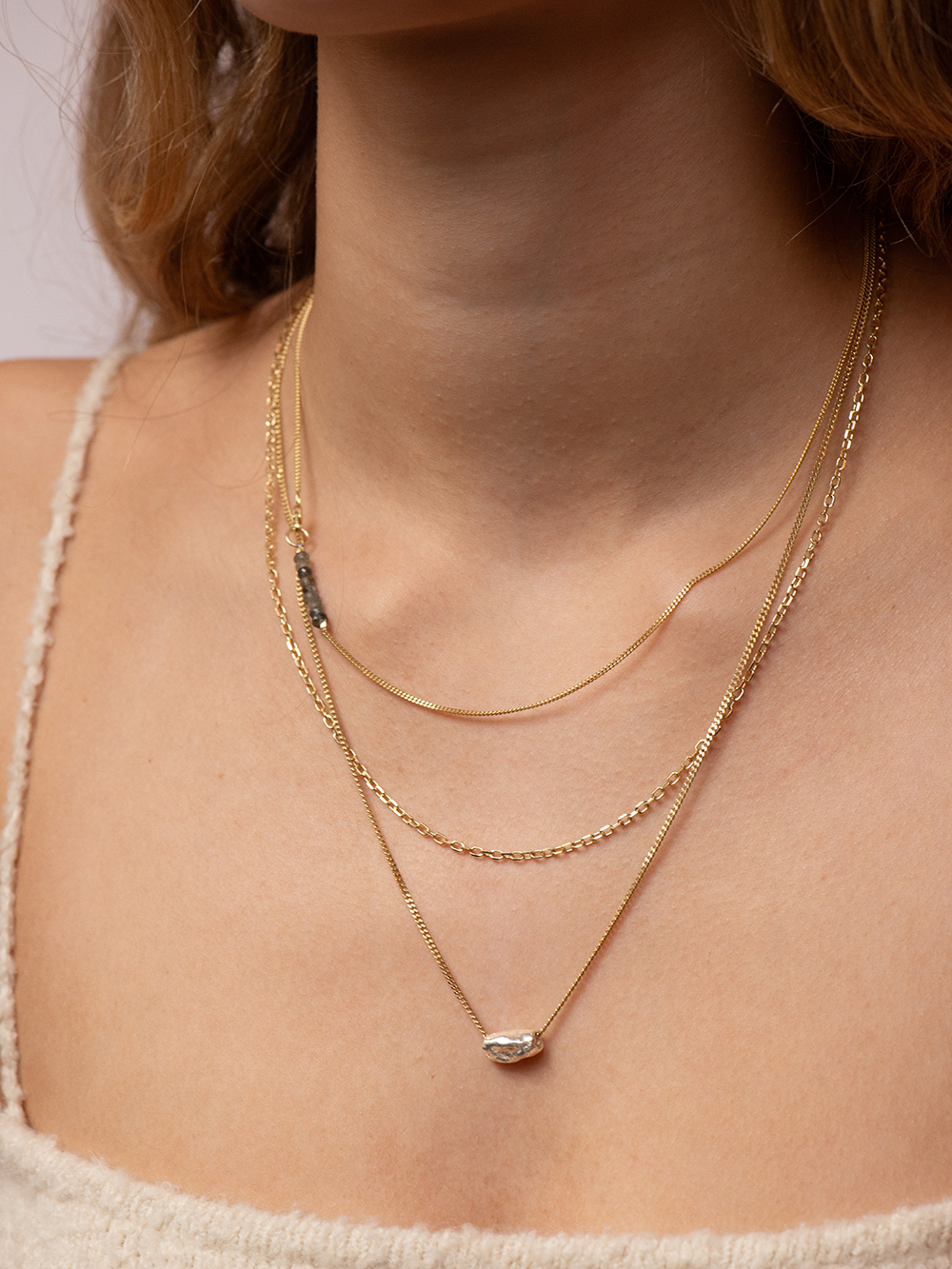 Fine line - Moss Aquamarine | 925 Sterling Silver