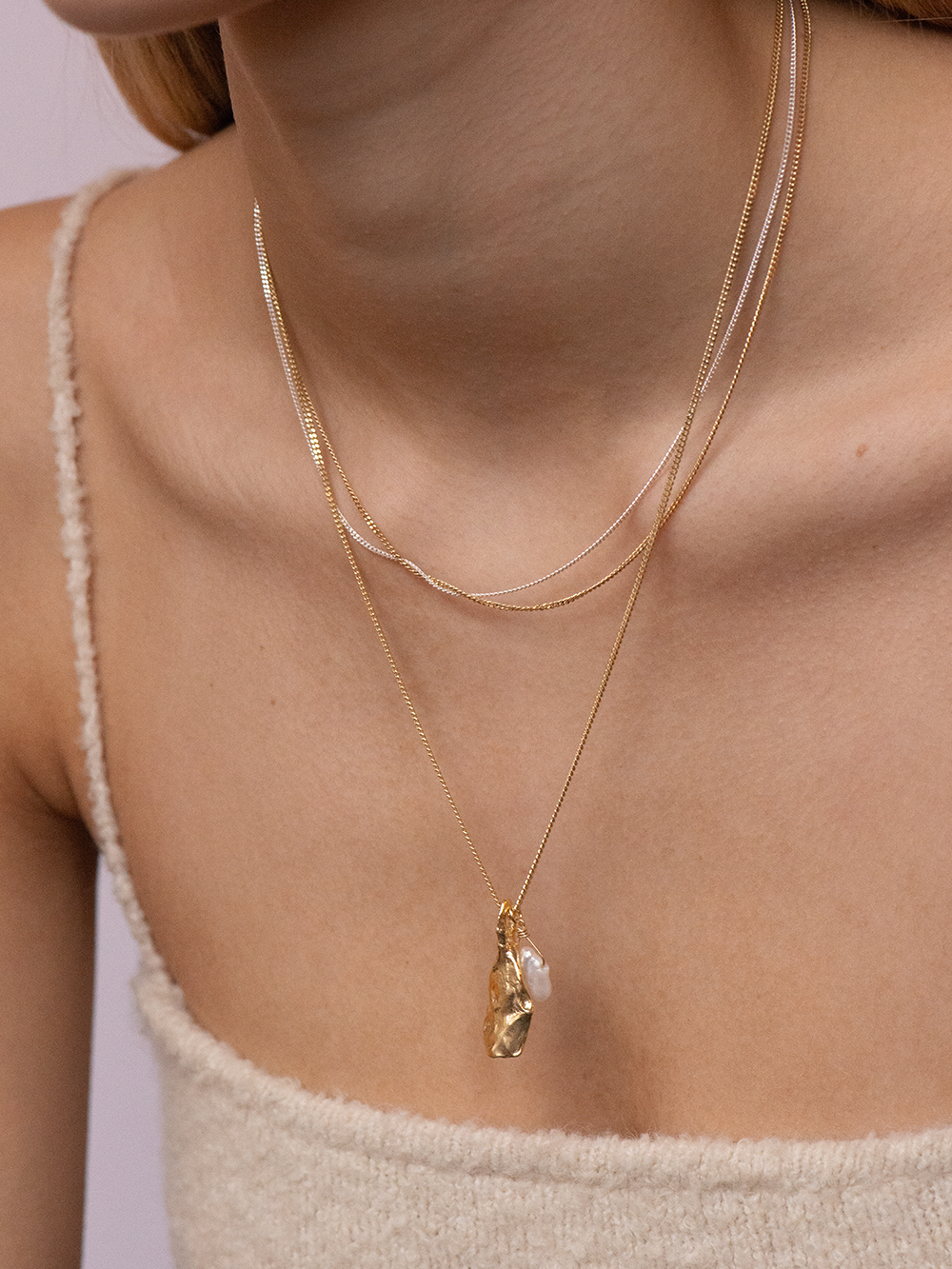Together - Pearl | Gold Plated Silver