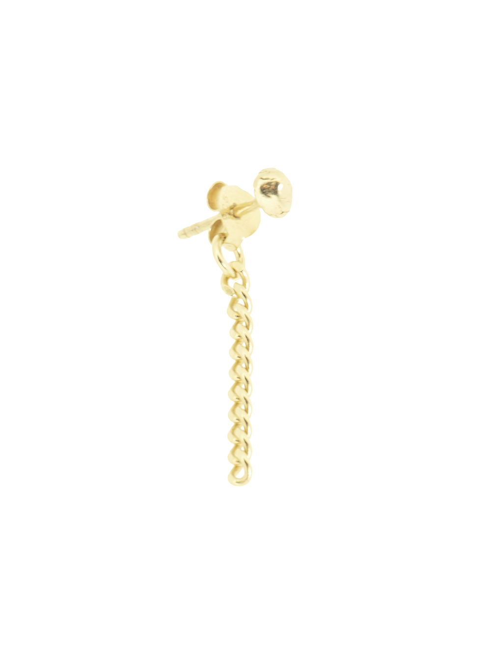 Blow with chain | Gold Plated Silver