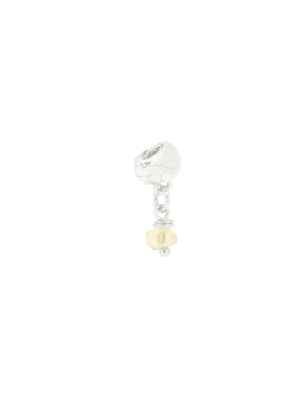 Island stud - Citrine | 925 Sterling Silver