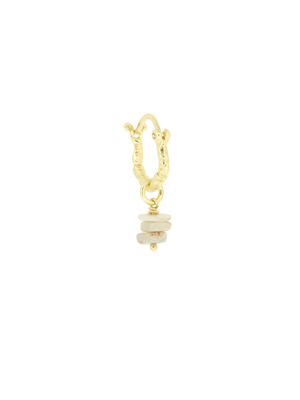 Sunny soldier - White Opal | Gold Plated Silver