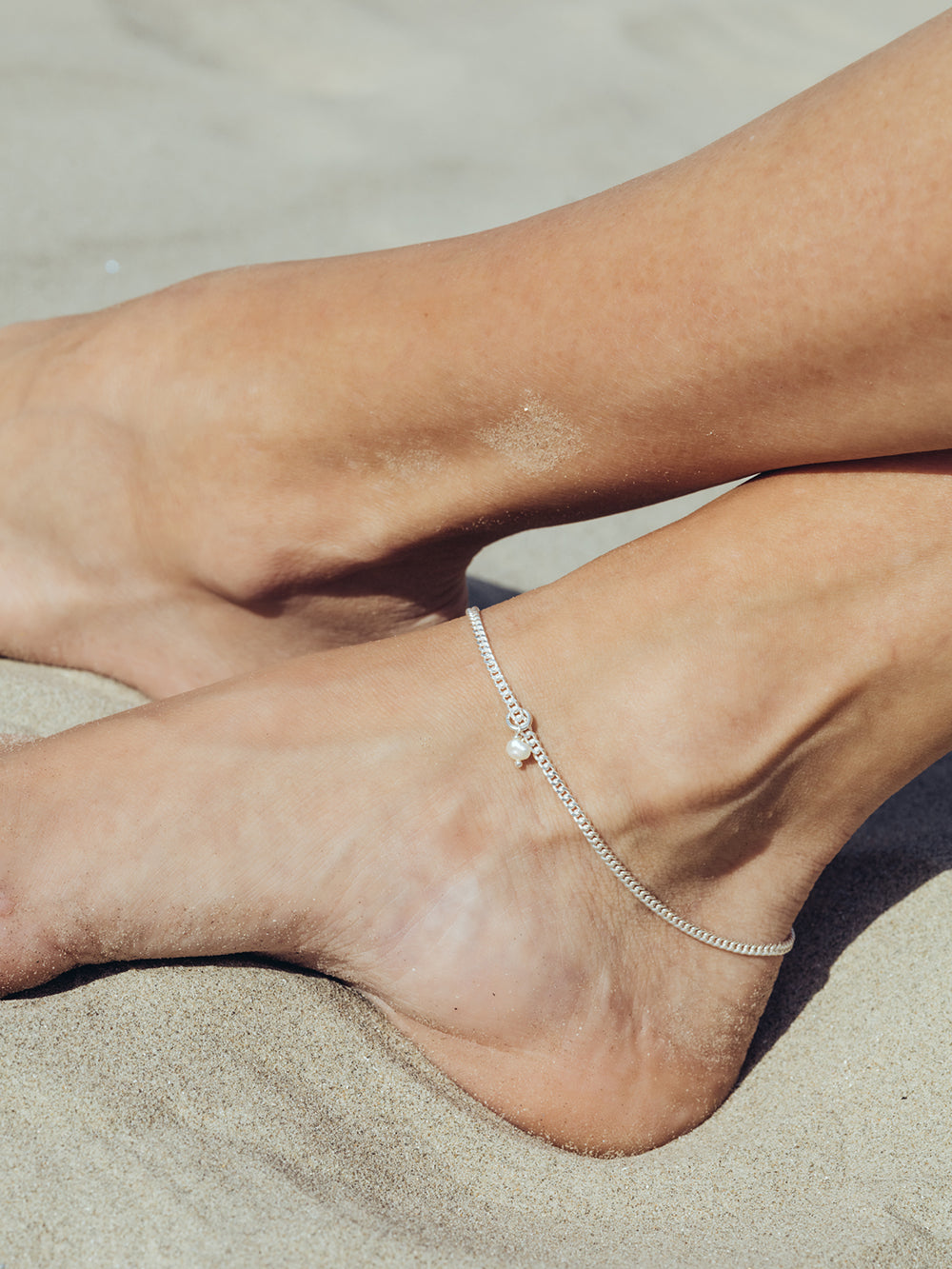 Ankle pearl | 925 Sterling Silver