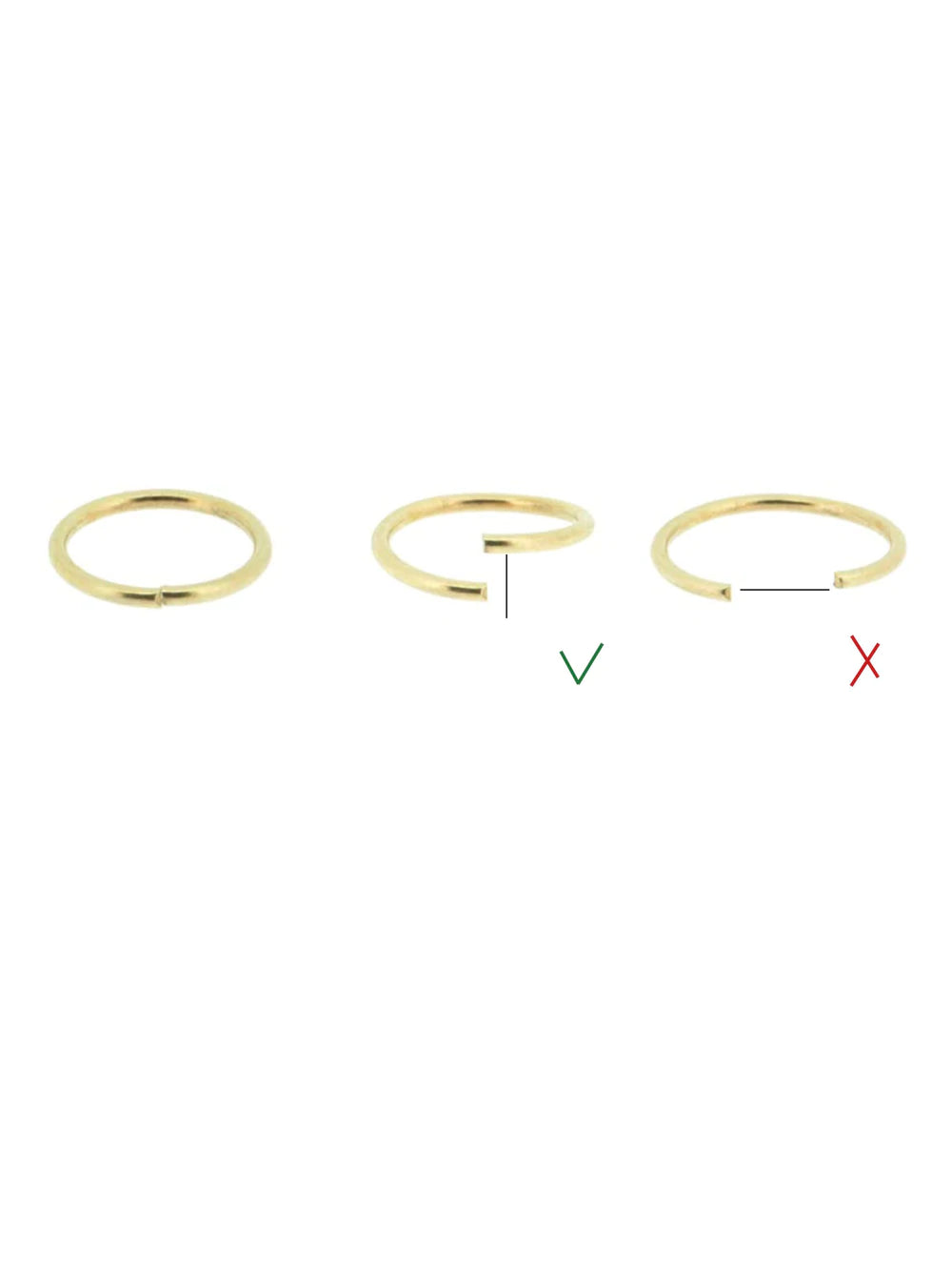 Round wire hoop | 14K Gold Plated